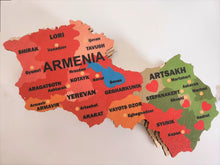 Load image into Gallery viewer, Armenia Map Wooden Box with Chocolates
